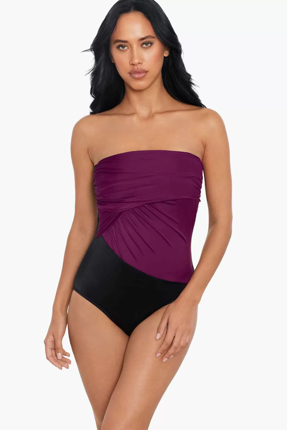 Miraclesuit Colorblock Goddess One Piece Swimsuit | Women Bandeau