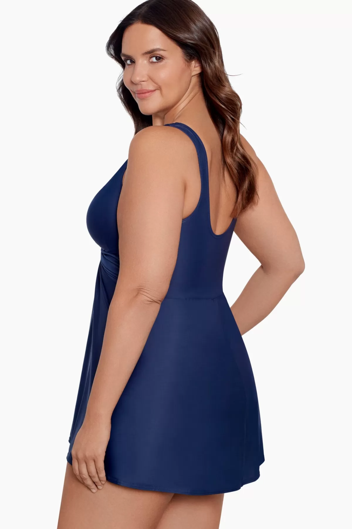 Miraclesuit Plus Size Must Haves Marais One Piece Swim Dress | Women Swim Dress