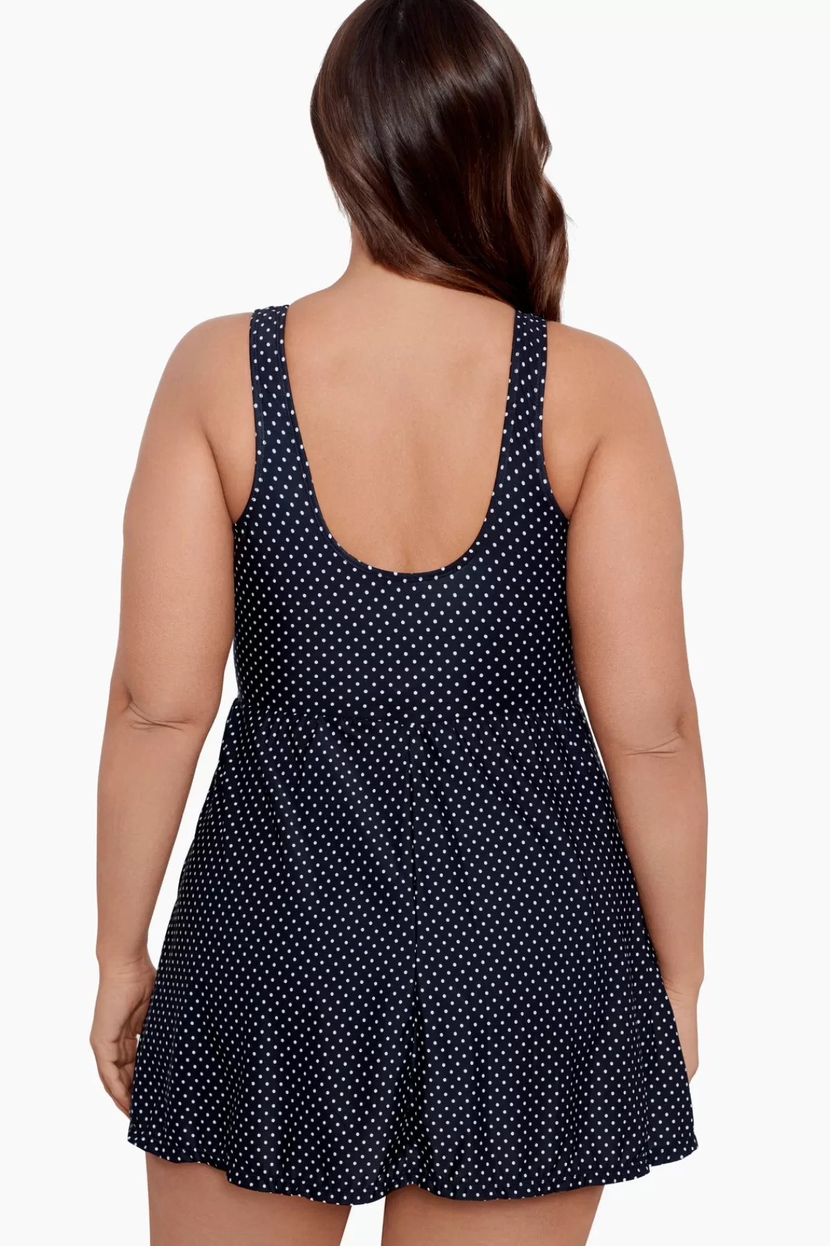 Miraclesuit Plus Size Pin Point Marais One Piece Swim Dress | Women One Piece